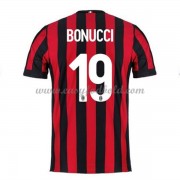 Fodboldtrøjer Series A AC Milan 2017-18 Leonardo Bonucci 19 Hjemmetrøje